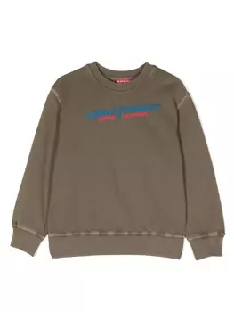 Diesel толстовка с логотипом, зеленый
