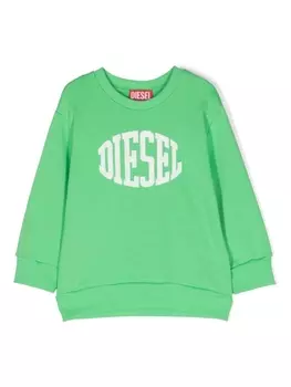 Diesel толстовка с логотипом, зеленый
