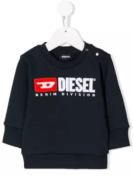 Diesel толстовка с принтом логотипа, синий