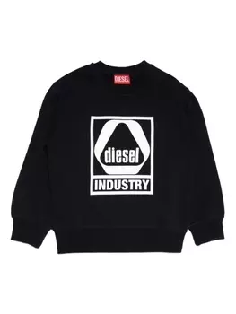 Diesel толстовка Sindu с логотипом, черный