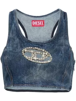 Diesel топ De-Top-Fsd с кристаллами, синий