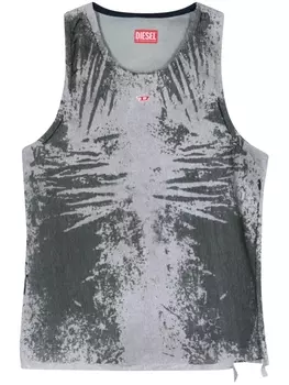 Diesel топ Joggjeans D-Twisty, серый