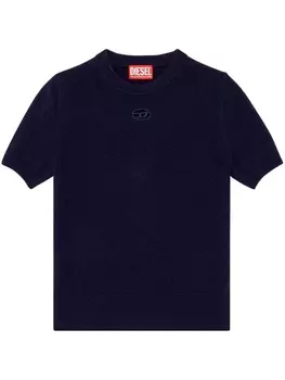 Diesel топ M- Arga с вышитым логотипом, черный