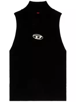 Diesel топ M-Onervax-Top с логотипом, черный