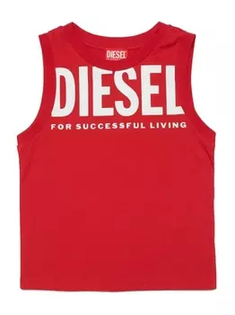 Diesel топ с логотипом, красный
