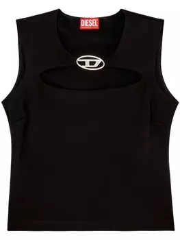 Diesel топ T-Reams с вырезом, черный