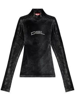 Diesel топ T-Slim-N1 с логотипом, черный