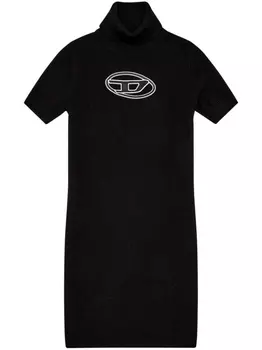 Diesel трикотажное платье мини M-Argaret, черный