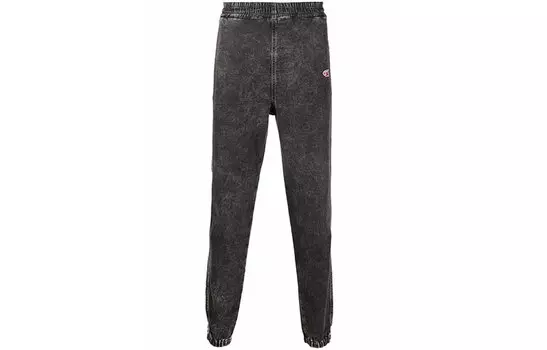 DIESEL Трикотажные спортивные штаны унисекс черные