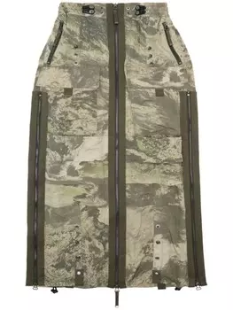 Diesel юбка макси O-Crep-N1, зеленый