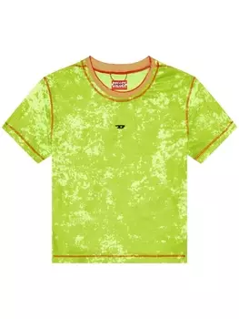 Diesel укороченная футболка Awtee-Norah-Wt13, зеленый