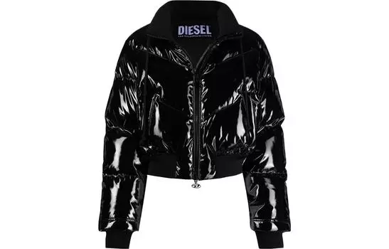 DIESEL Укороченные пальто женское черные