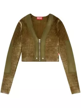 Diesel укороченный кардиган M-Asera, зеленый