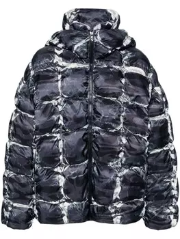 Diesel w-claus-camu пуховик, черный