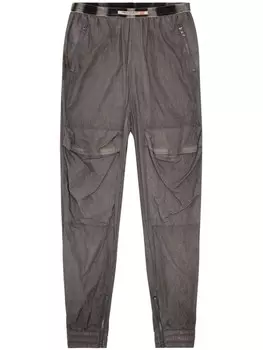 Diesel зауженные брюки карго, серый