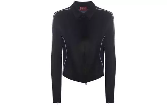 DIESEL Жакет C Lory Double Knit Satin Black