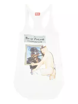 Diesel жилет Pr-T-Shanry-Tom из коллаборации с Tom of Finland Foundation, белый