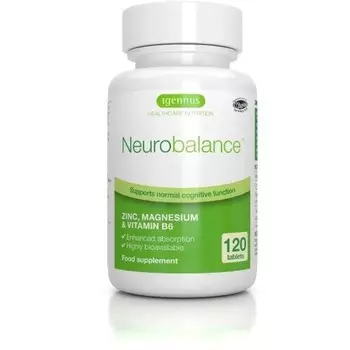 Диетическая добавка Igennus Neurobalance Цинк, Магний и Витамин B6 - 120 таблеток Inny Producent