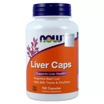 Диетическая добавка Now Foods Liver Caps 100K. Поддерживает функцию печени