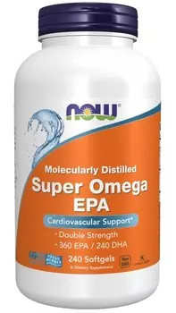 Диетическая добавка Now Foods, Super Omega EPA, 360 мг DHA, 240 капсул