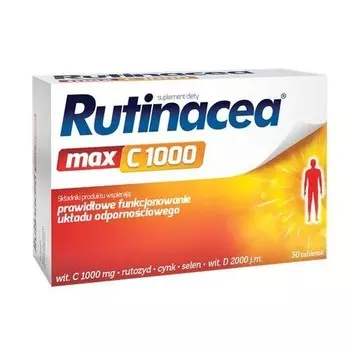 Диетическая добавка Рутинацеа Макс С 1000мг, 30 таблеток Inna Marka