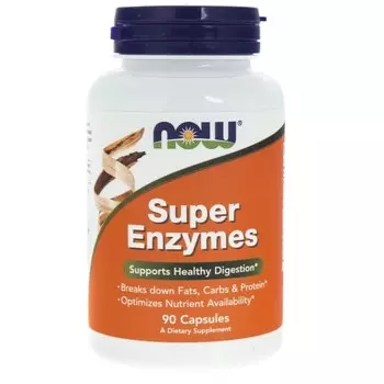 Диетическая добавка Super Enzymes NOW FOODS, 90 капсул