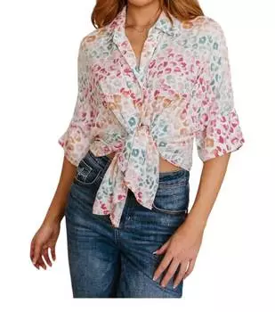 Дикая блузка белого цвета entro