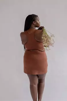 Дилан бюстгальтер Girlfriend Collective, коричневый