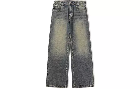 DIMC Джинсы унисекс винтажные синие