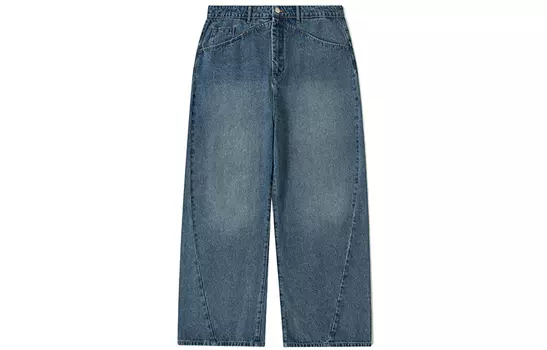 DIMC Джинсы унисекс винтажные синие