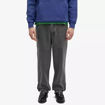 Dime Классические свободные джинсовые брюки, черный