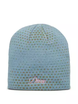Dime шапка бини Pixel Skully, синий