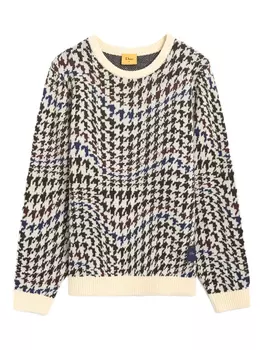 Dime свитер в ломаную клетку, черный