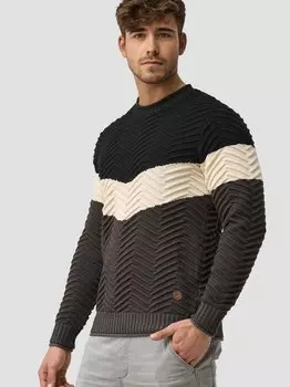 Дин вязаный свитер Indicode, черный