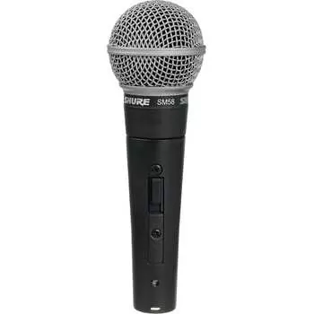 Динамический микрофон Shure SM58S Handheld Cardioid Dynamic Microphone with On / Off Switch