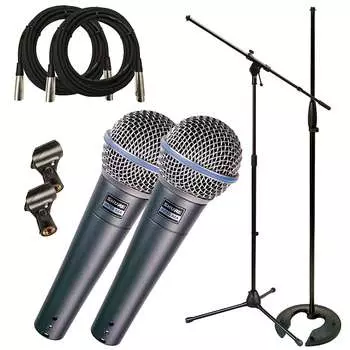 Динамический вокальный микрофон Shure BETA 58A Handheld Supercardioid Dynamic Microphone