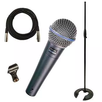 Динамический вокальный микрофон Shure BETA 58A Handheld Supercardioid Dynamic Microphone