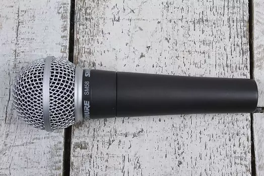 Динамический вокальный микрофон Shure SM58 Handheld Cardioid Dynamic Microphone