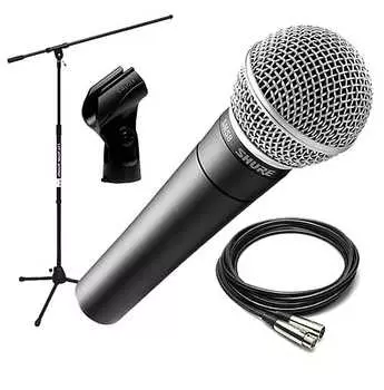 Динамический вокальный микрофон Shure SM58 Handheld Cardioid Dynamic Microphone