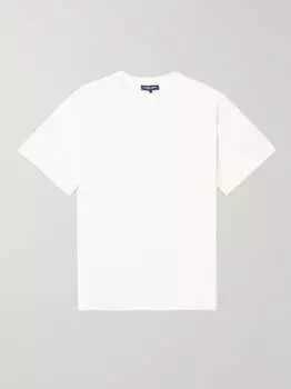 Dinis Футболка из джерси из лиоцелла, хлопка и льна Frescobol Carioca, белый