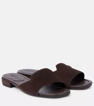 Диновые замшевые мюли Jimmy Choo, коричневый