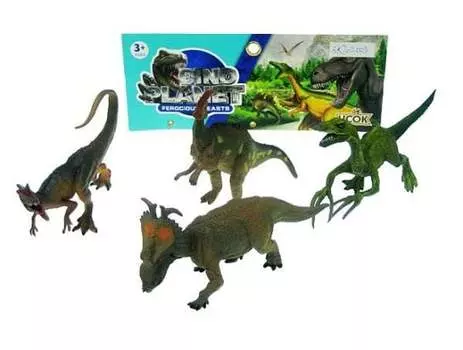 Динозавр 17см 4шт. Включено. Hipo
