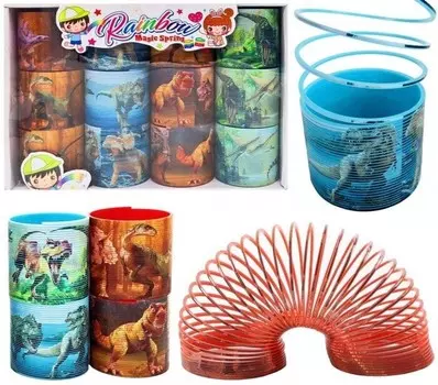 Динозавр пружина (12 шт) Trifox