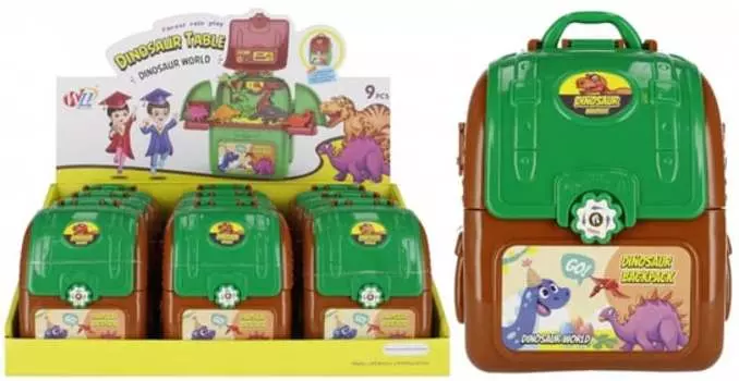 Динозавр с аксессуарами в рюкзаке Mega Creative