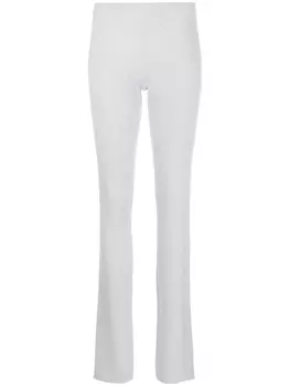 Dion Lee брюки в рубчик, серый