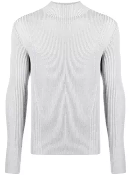 Dion Lee джемпер в рубчик со светоотражающим эффектом, серый