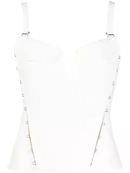 Dion Lee корсет на крючках, белый