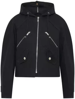 Dion Lee куртка оверсайз на молнии, черный
