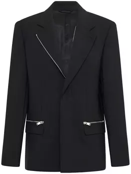 Dion Lee пиджак Combat с молниями, черный