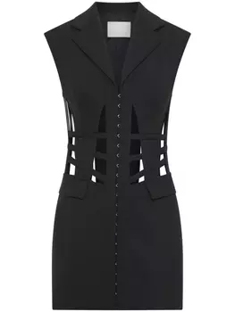 Dion Lee платье мини без рукавов, черный